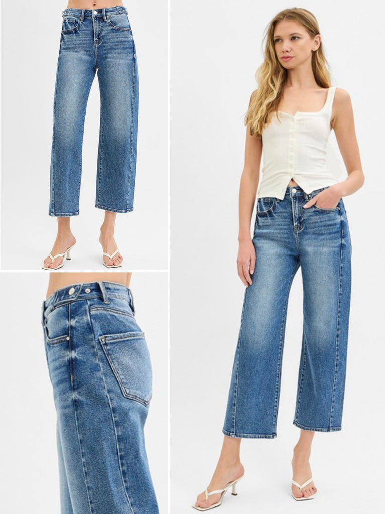 Cami Crop Barrel Jeans