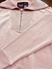 Morgan 1/4 Zip Pullover - Blush Pink