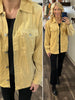 Jolene Corduroy Shacket - Mustard