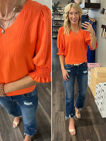 Tami Ruffle Sleeve Blouse