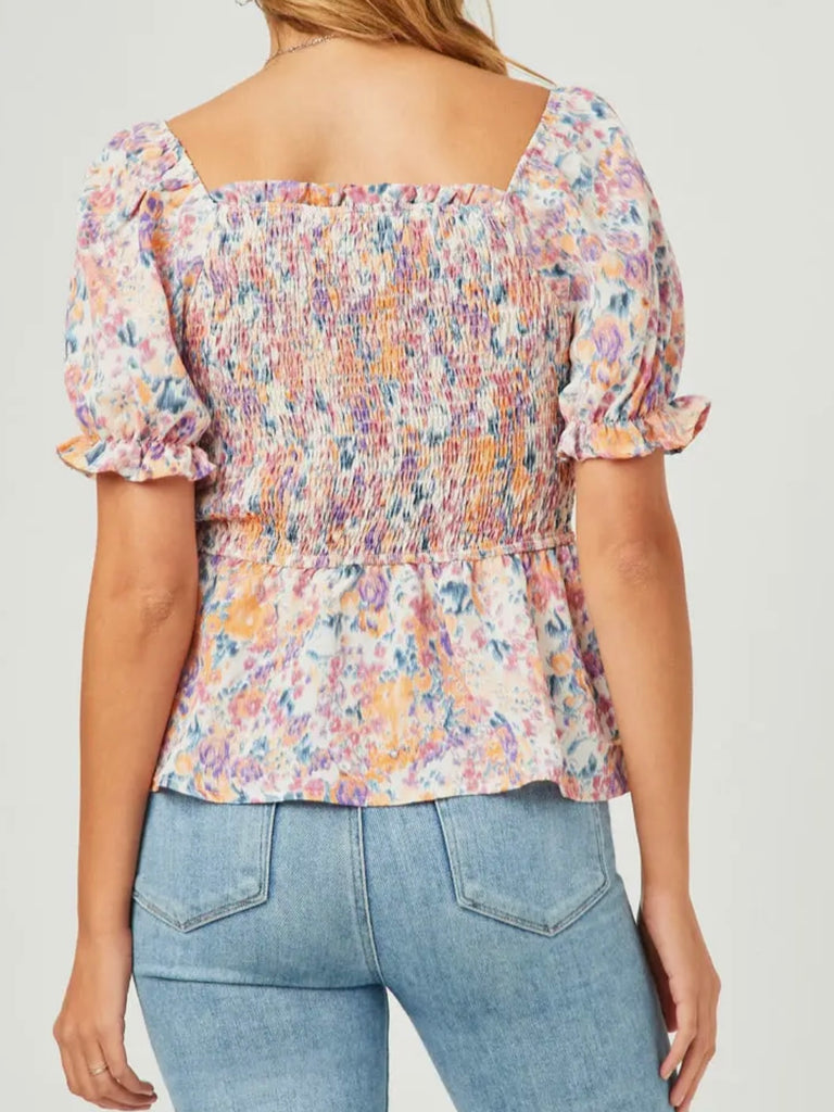 Stella Floral Smocked Top