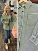 Ellie Sage Distressed Denim Shacket