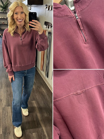 Mandy Blue Contrast Stripe Top