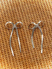 Molli Bow Earrings - Silver