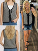 Jenn Tied Knit Vest - Black