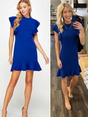 Maddie Essential Dress - Royal