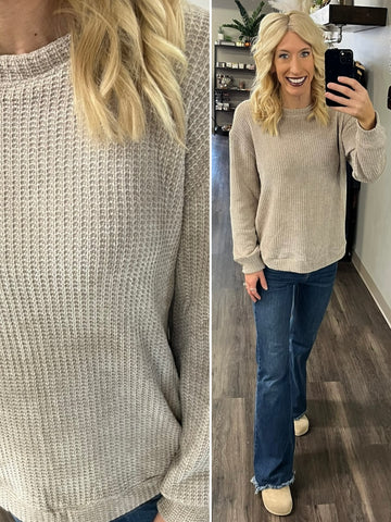 Melany Checker Fuzzy Cardigan