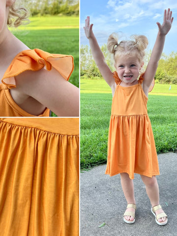 Kayla Floral Tank - Creamsicle