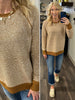 Wendi Striped Sweater - Camel