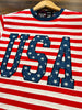 Shelly USA Red/White Striped T-Shirt