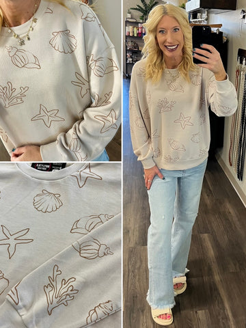 Izzy Denim Blue Sweater