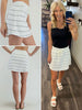 Jo Modal Skort - Ivory/Black