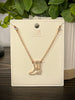 Cowboy Boot Necklace - Gold