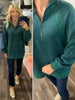 Kim 1/4 Zip Pullover - Forest