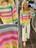 Daisy Multi Striped Sweater