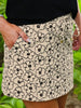 Rori Black/Cream Floral Skort