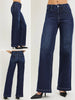 Eden Mid Rise Wide Leg Denim
