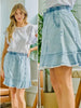 Terri Frayed Tencel Skirt