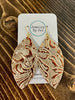Jen Earrings - Metallic Feather