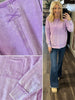 Sara Mineral-Wash Long Sleeve - Lilac