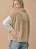 Trisha So-Soft Sherpa Vest - Taupe