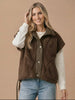 Trisha So-Soft Sherpa Vest - Mocha