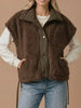 Trisha So-Soft Sherpa Vest - Mocha