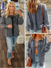 Mara Snap Knit Shacket - Gray