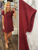 Stacie T - Shirt Dress - Burgundy