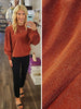 Jamie Flared Sleeve Metallic Blouse