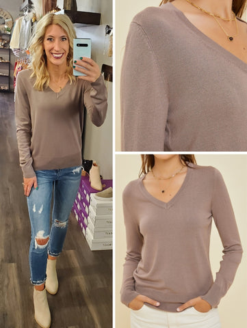 Darcy Perfect Sweater - Brown