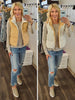 Norway Reversible Puffer Vest - Ivory / Camel
