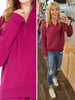 Sasha 1/4 Zip Pullover - Magenta