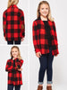 Nadine Red Buffalo Plaid Cardigan - KIDS