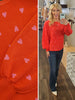 Be Mine Heart Sweater - Red