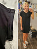 Stacie T-Shirt Dress - Black