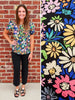 Iris Floral Short Sleeve Shirt