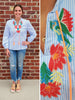 Kate Embroidered Puff Sleeve Top