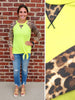 Haley 3/4 Sleeve with Tie - Yellow