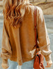 Mara Snap Knit Shacket - Camel