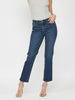 Lynn Mid Rise Ankle Straight Jeans