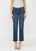 Lynn Mid Rise Ankle Straight Jeans