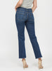 Lynn Mid Rise Ankle Straight Jeans