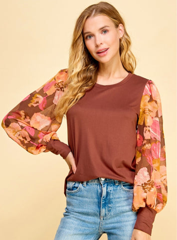Laurie Embroidered Ruffle Sleeve