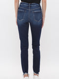 River Button High-Rise Ankle Skinny