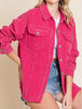 Clea Hot Pink Vintage Corduroy Jacket
