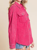 Clea Hot Pink Vintage Corduroy Jacket