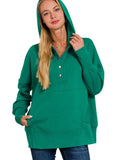 Hannah Snap Pullover - Forest