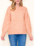 Mallory Heathered Sweater - Guava