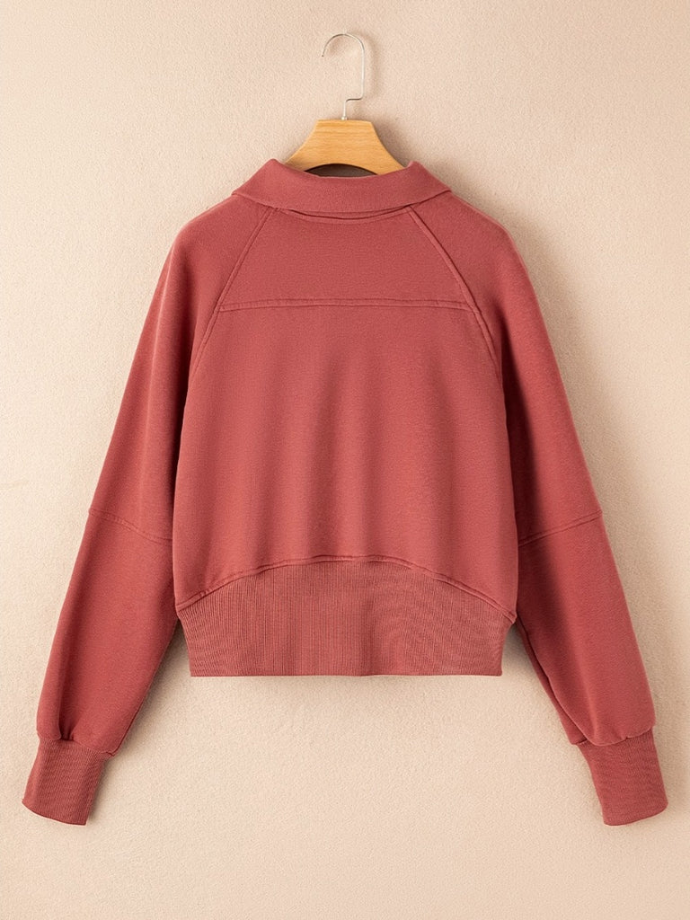 Amy 1/4 Zip Pullover with Thumbhole